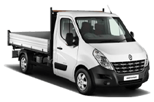 Car Hire Glossop - White 3.5 Tonne Folkestone Tipper Transit - Van hire Glossop